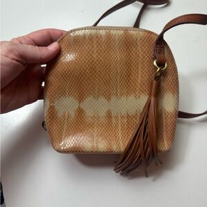 HOBO Nash Desert TieDye Snakeskin Embossed Leather Limited Edition Crossbody Bag